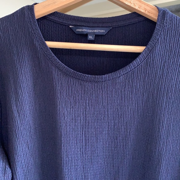 FRENCH CONNECTION navy tiered  Maxi dress AU XL - Picture 6 of 7